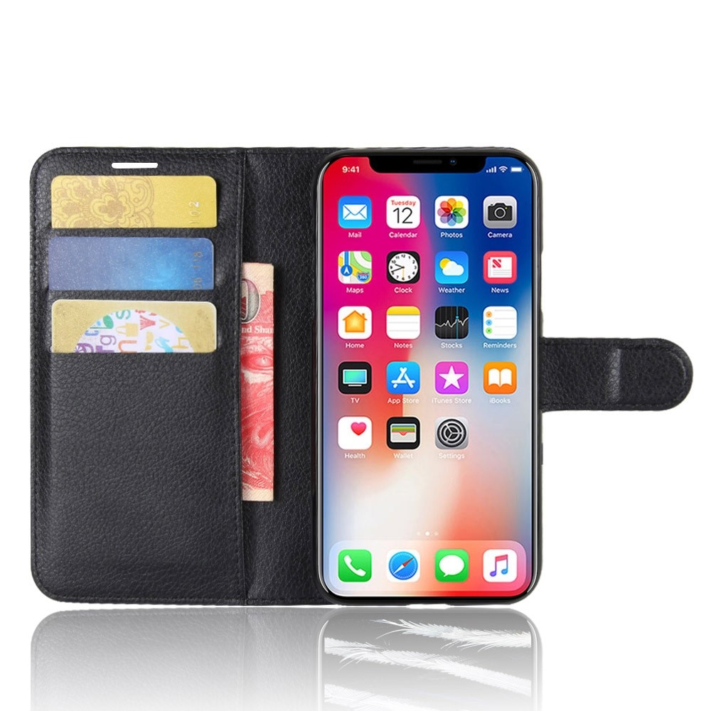 Coque portefeuille iPhone X/XS Noir