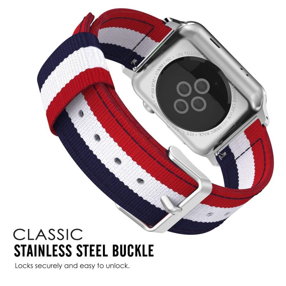 Bracelet en nylon Apple Watch 45mm Series 8 Rouge