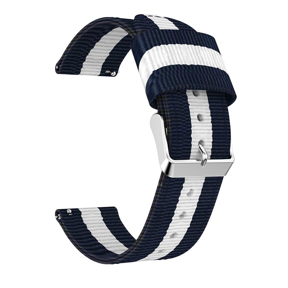 Bracelet en nylon Garmin Venu 3, bleu/blanc