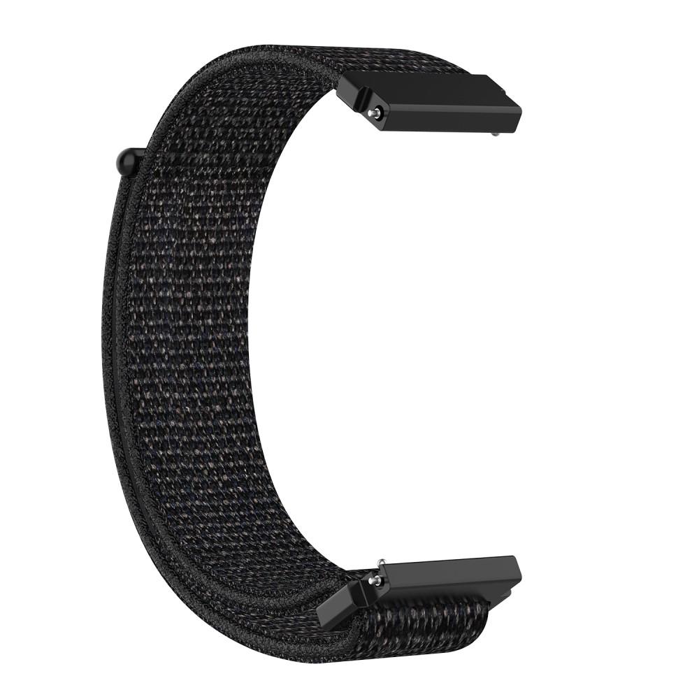 Bracelet en nylon Garmin Venu 2s, noir