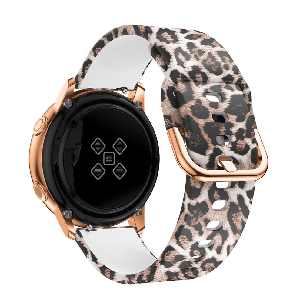 Bracelet en silicone pour Samsung Galaxy Watch 4 40mm, leopard