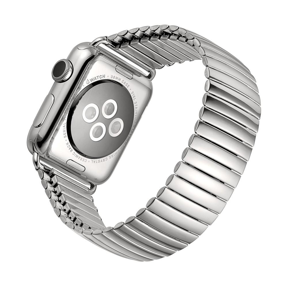 Bracelet extensible en acier Apple Watch 45mm Series 8 Argent