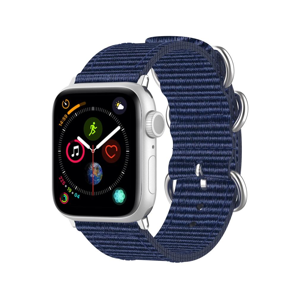 Bracelet Nato Apple Watch Series 10 46mm, bleu