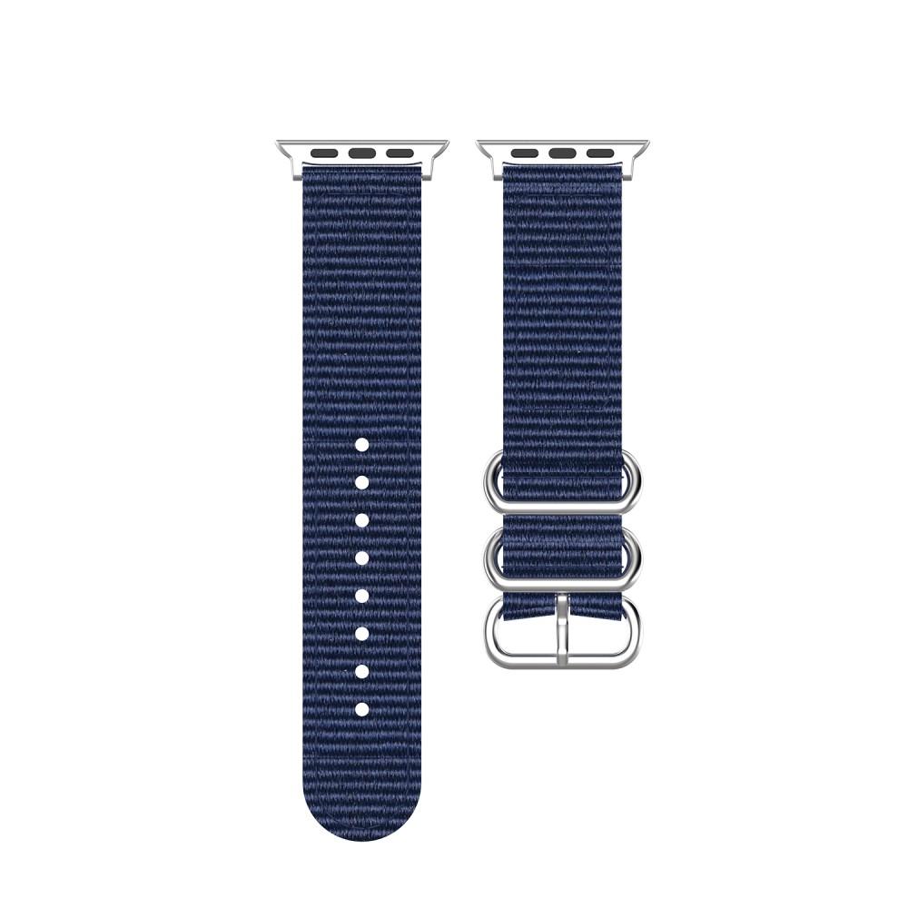 Bracelet Nato Apple Watch 41mm Series 8, bleu