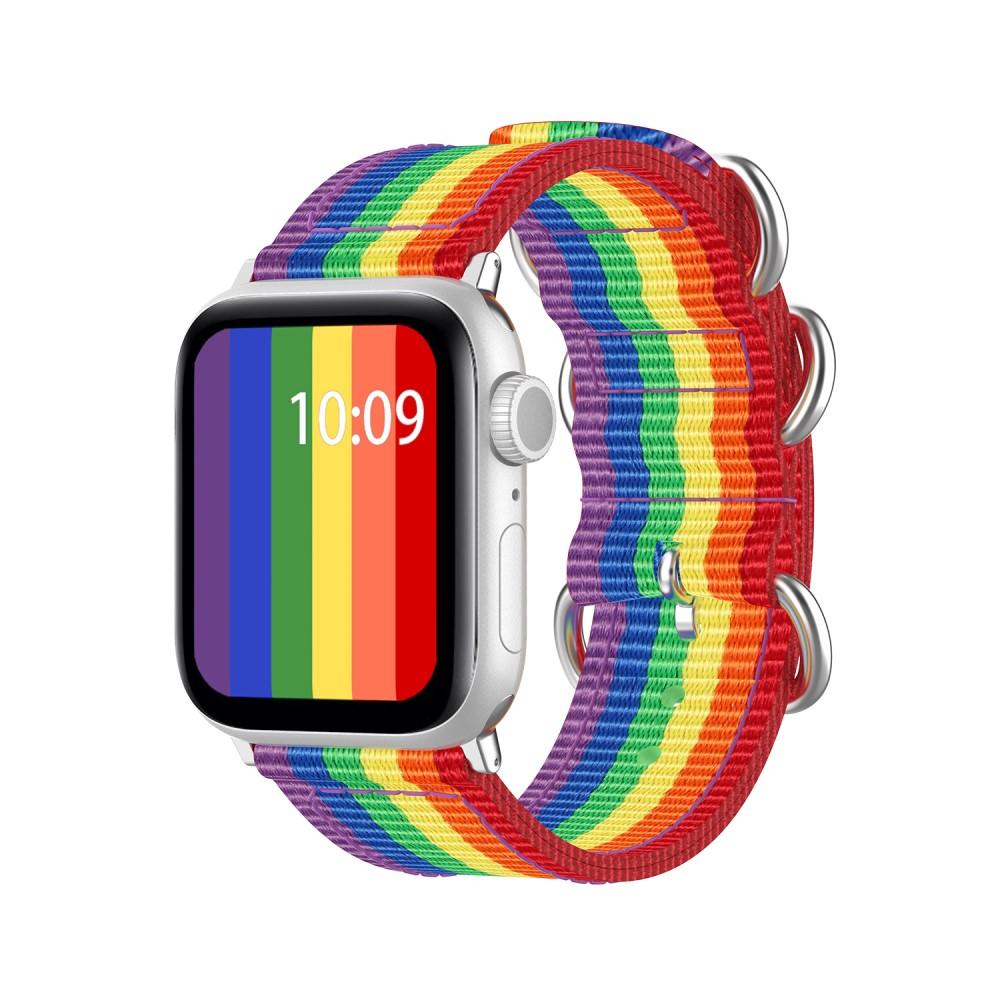 Bracelet Nato Apple Watch 45mm Series 8 Rainbow