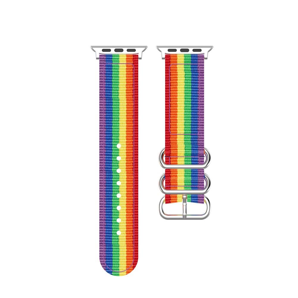 Bracelet Nato Apple Watch 45mm Series 8 Rainbow