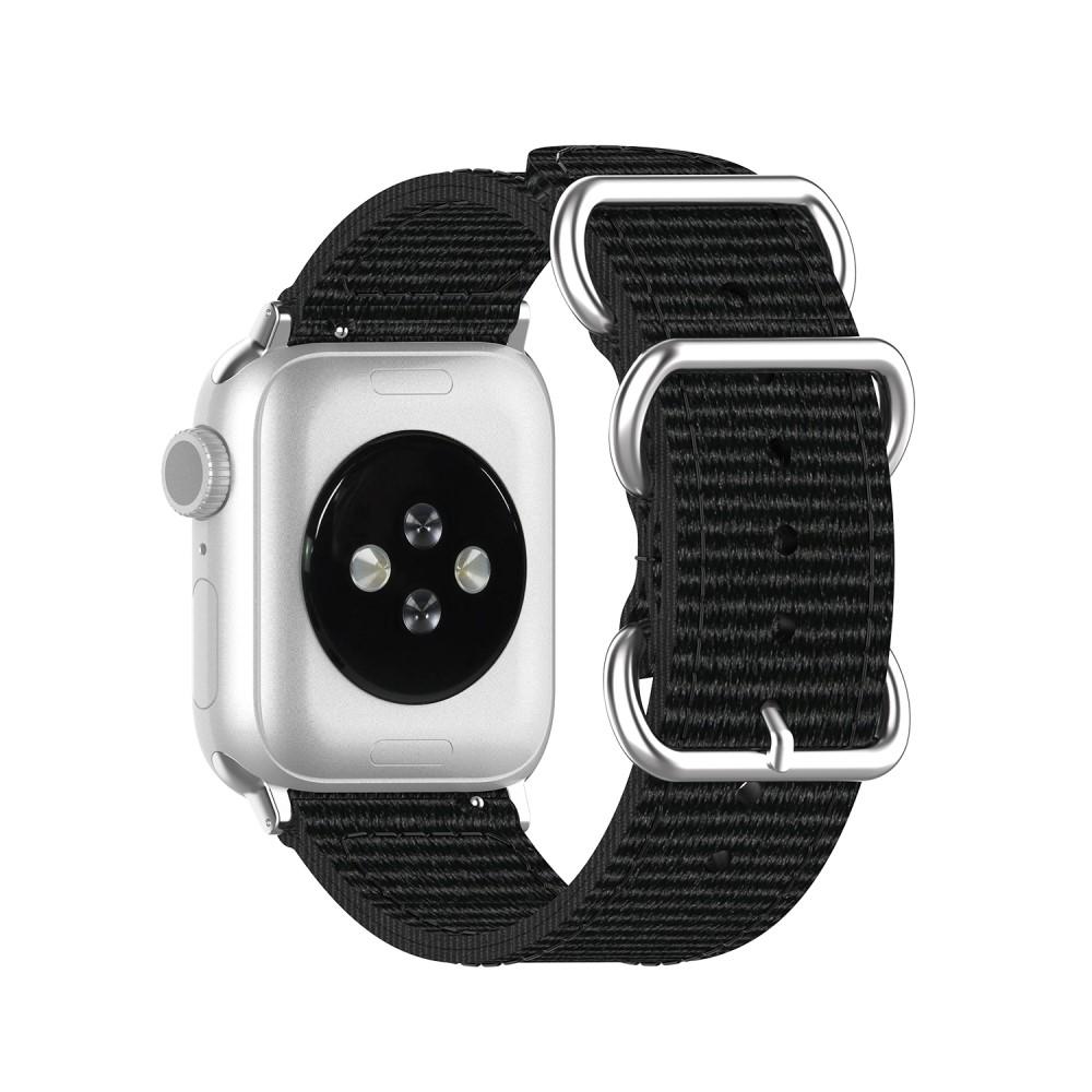 Bracelet Nato Apple Watch 45mm Series 8 Noir