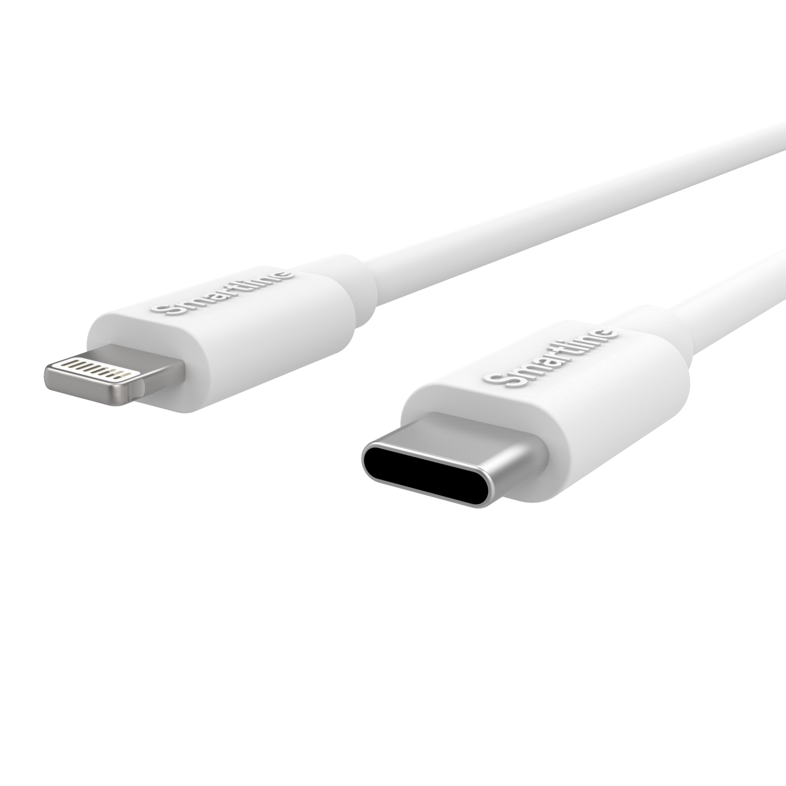Câble Long USB-C vers Lightning 2 mètres iPhone XR blanc
