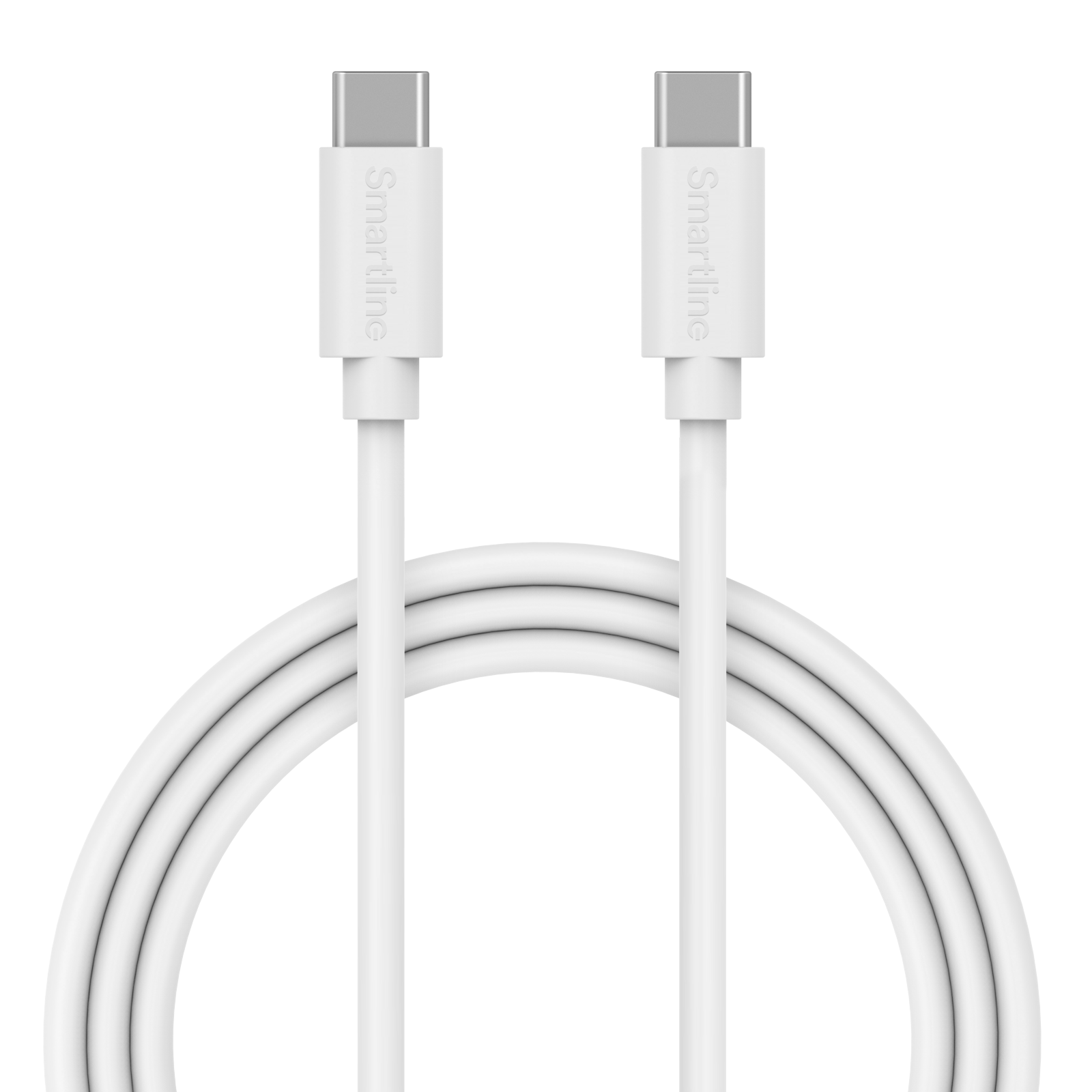 Câble Long USB-C vers USB-C 2 mètres Motorola Moto E14 blanc