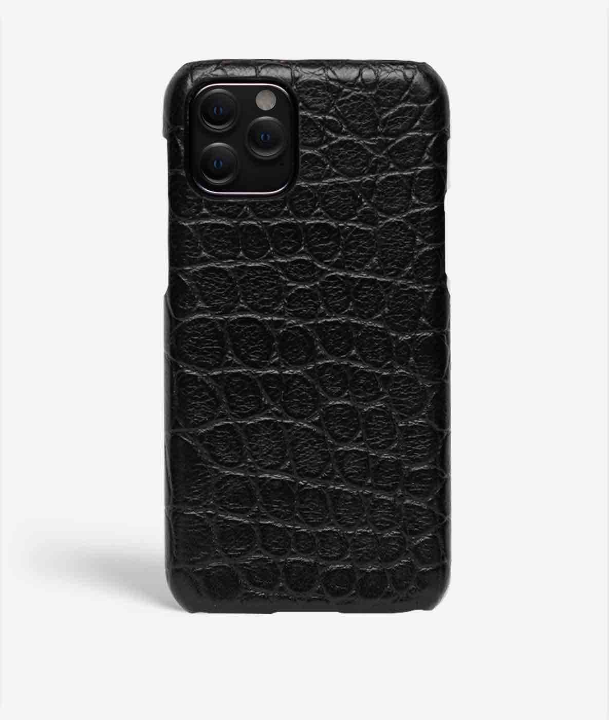 Coque iPhone 11 Pro Small Croco Noir